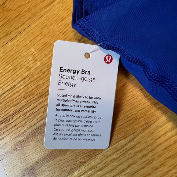 NWT Lululemon Energy Bra - Picture 2 of 4